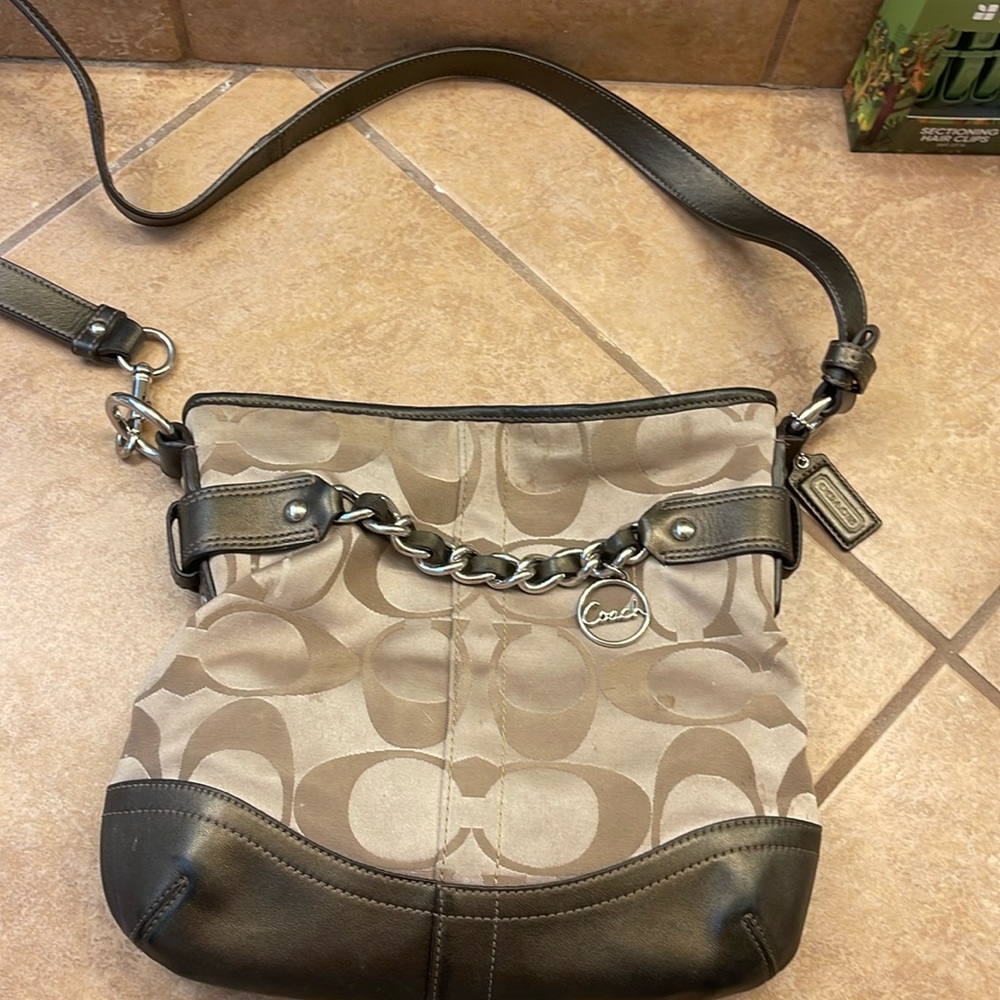 2012 coach purse, worn